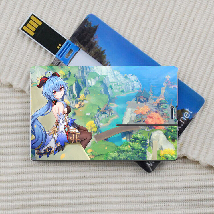 Anime Genshin Impact Card High Speed USB 2.0 Flash Drive 32G U Disk Gift #4