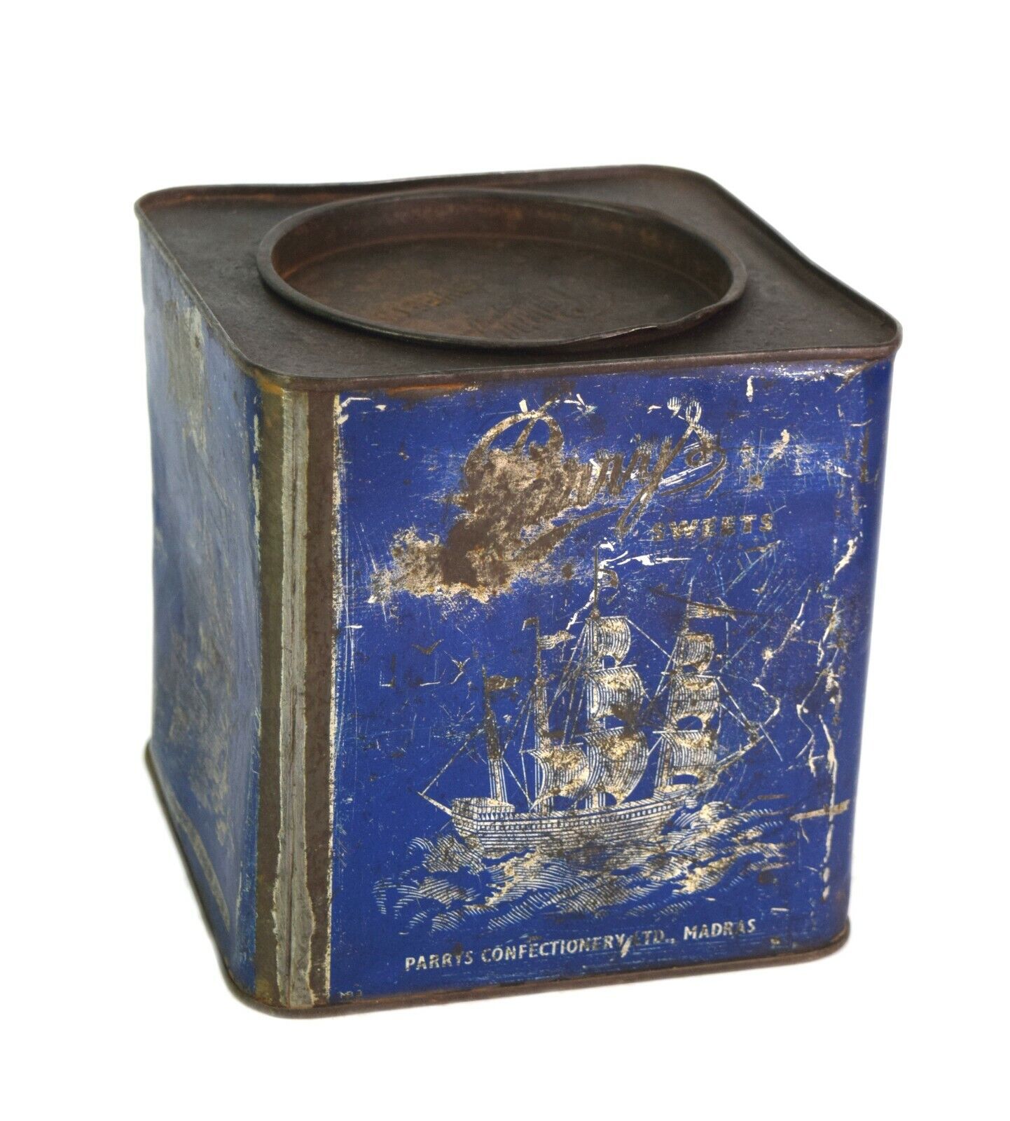 Old Parry’s Sweet Advt. Empty Usable Tin Box – Multi Utility Storage Box i2-304