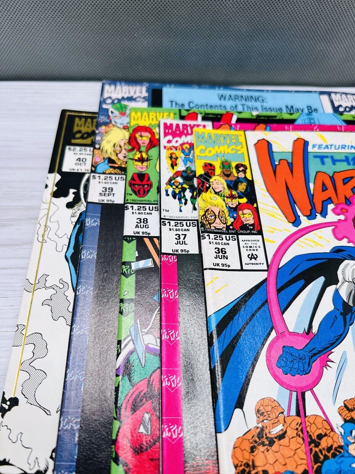 New Warriors Comic 36 37 38 39 40 Book Marvel Lot Nova Thing Run Key 1993
