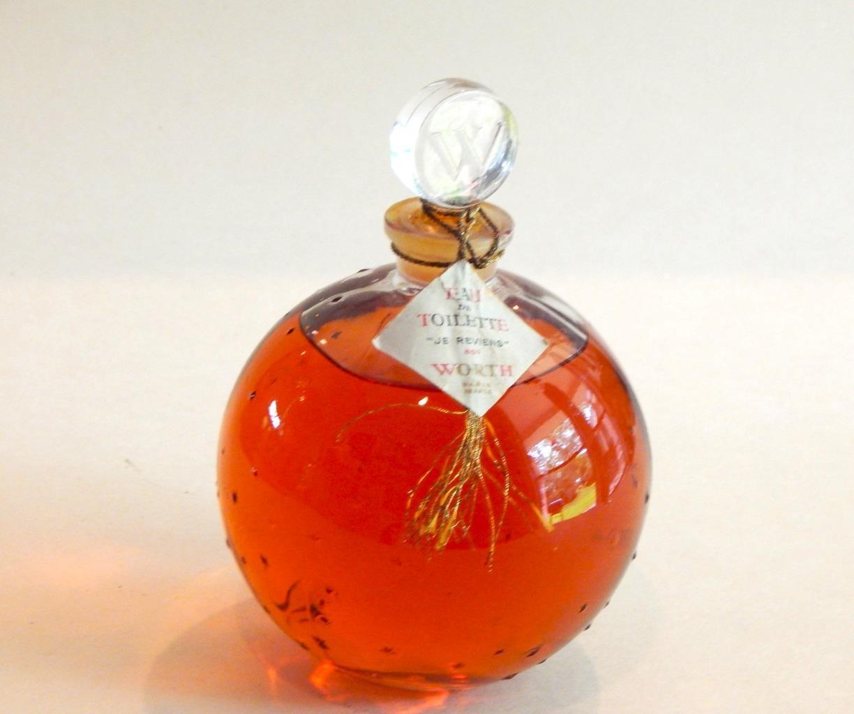 Worth Je Reviens EDT Star Studded Round Perfume Bottle Still Sealed 12.5 Fl Oz