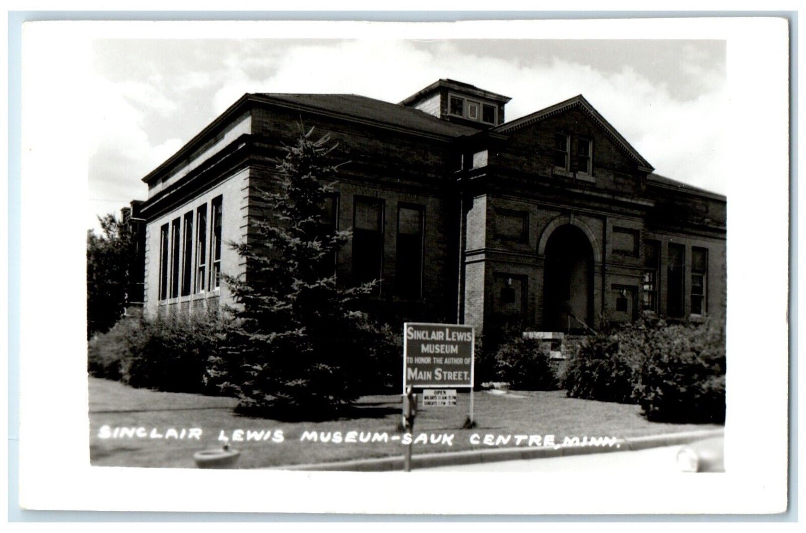 c1910's Sinclair Lewis Museum Sauk Centre Minnesota MN RPPC Photo Postcard