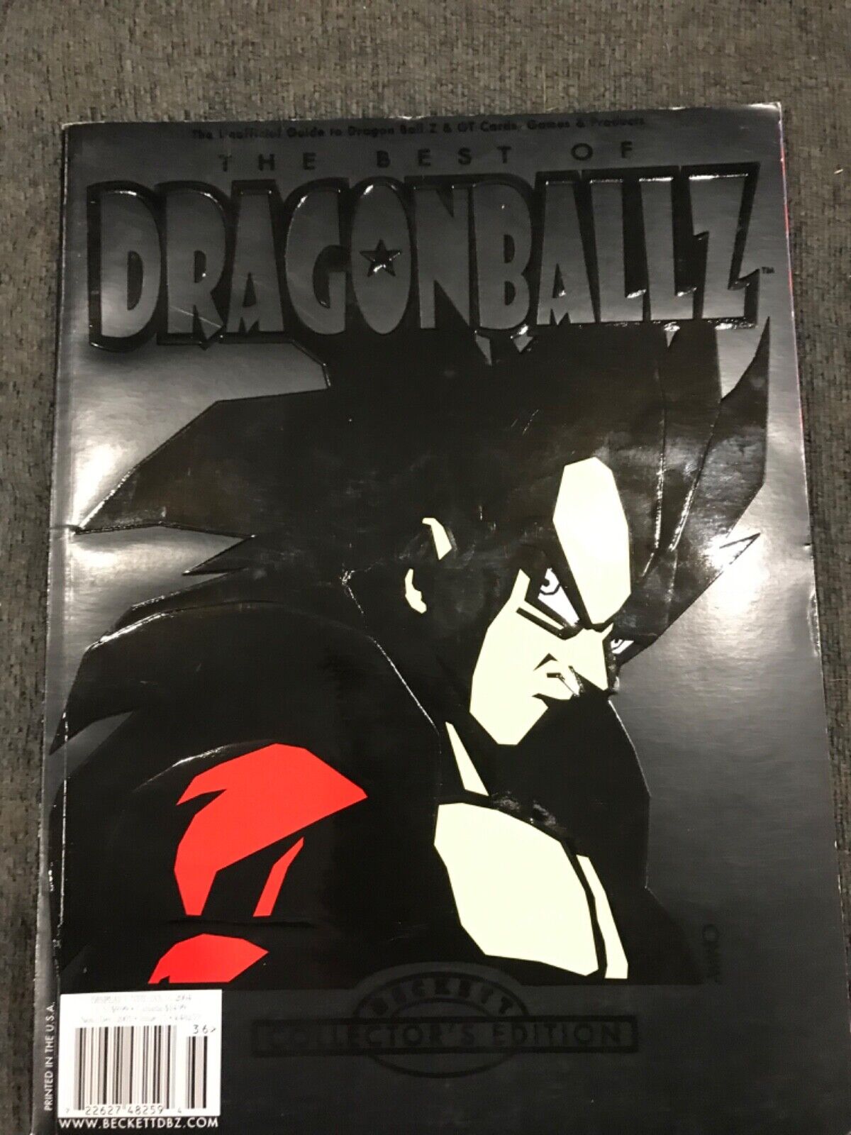 Dragonball z BECKETT GT VEGETA SS4 BLACK (Ultra Rare)