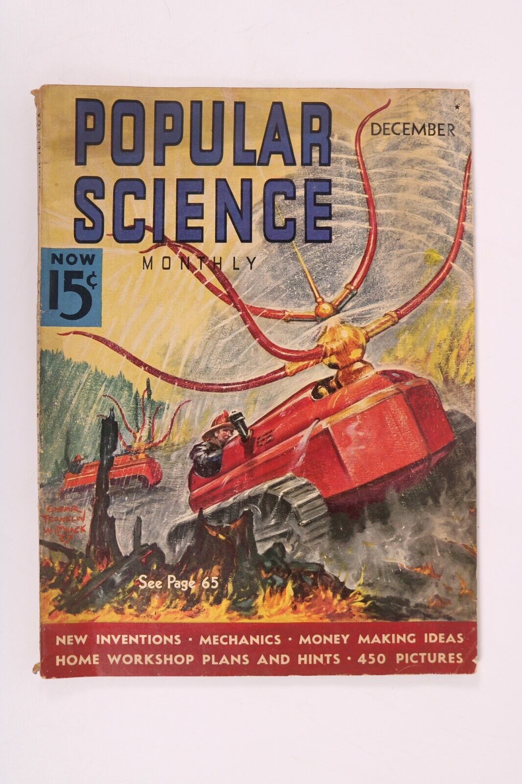Vintage Popular Science Magazine December 1937 Experts Way of Making Skies
