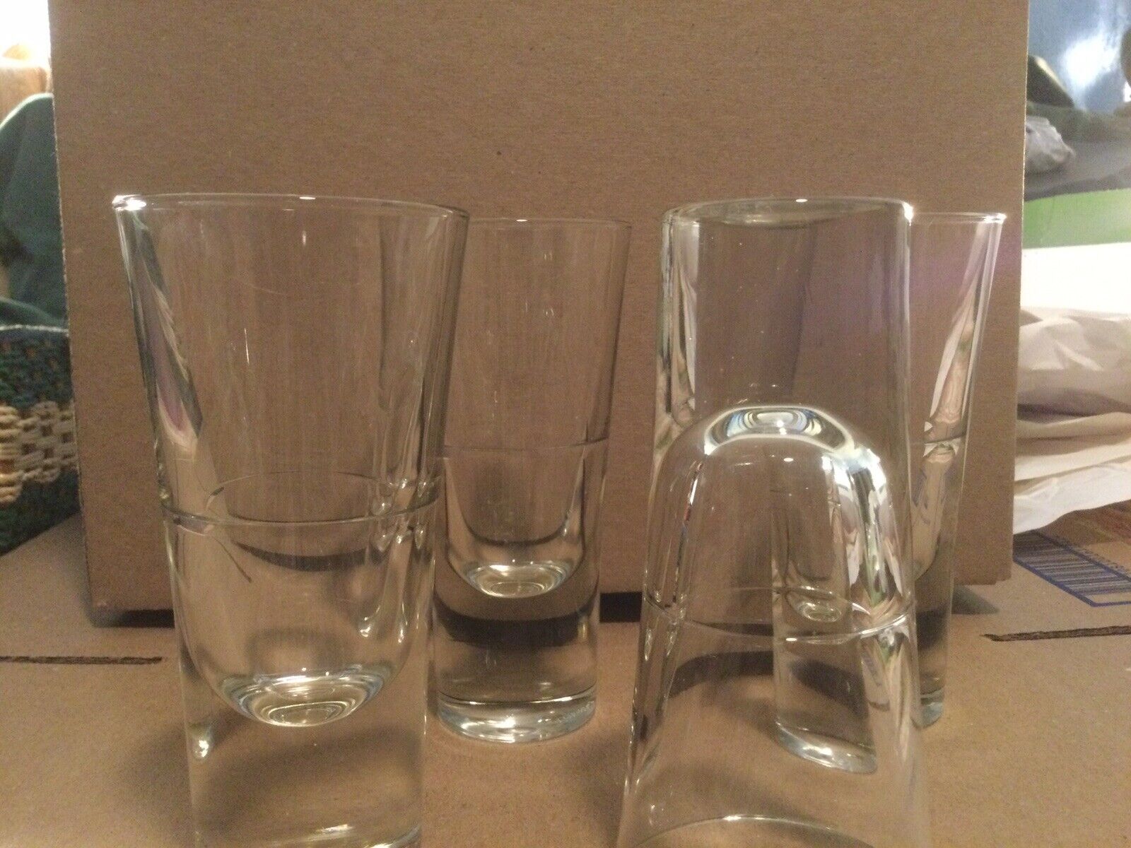 Vintage Clear Covetro Italy Shot Glasses