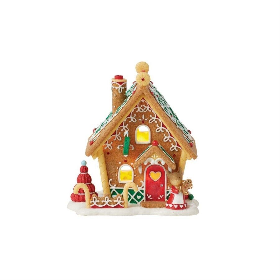 Tails With Heart 6015294 GINGERBREAD MOUSE HOUSE Figurine, 2024 Gingerbread Mice
