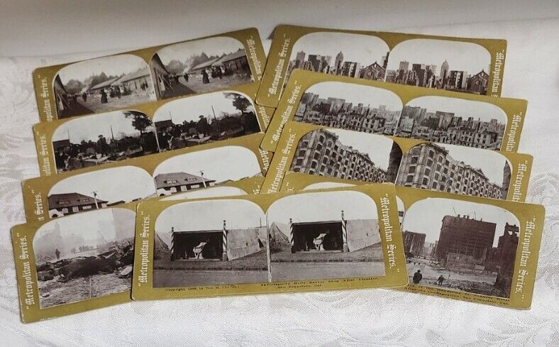 1906 Earthquake and Conflagration San Francisco, Ca. Stereoview Cards