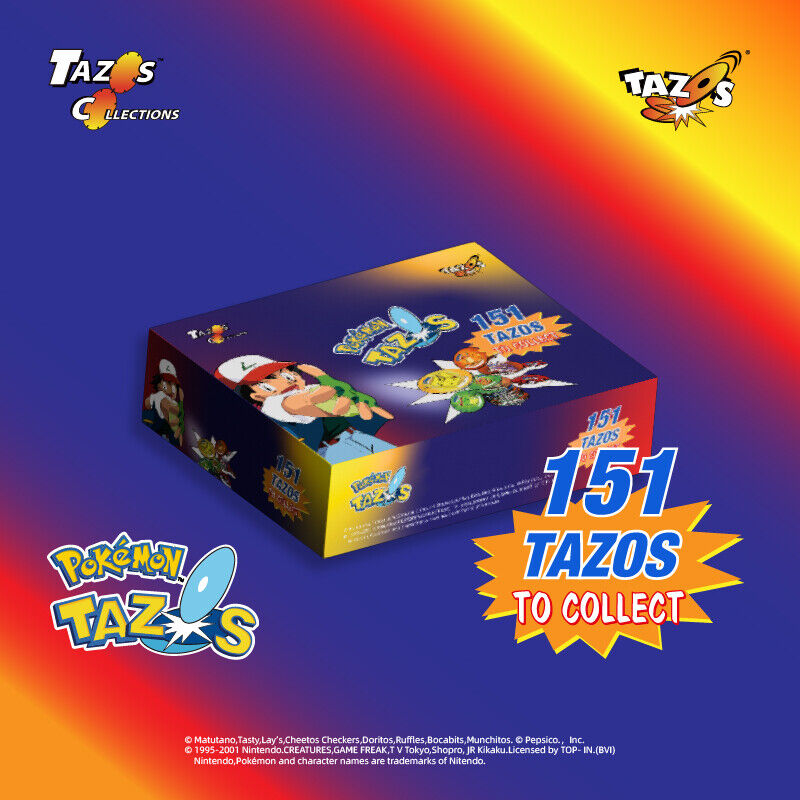 TAZOS COLLECTIONS MATUTAZOS Pokemon 1,2&3 Set & 3D TAZOS Full/Complete Set