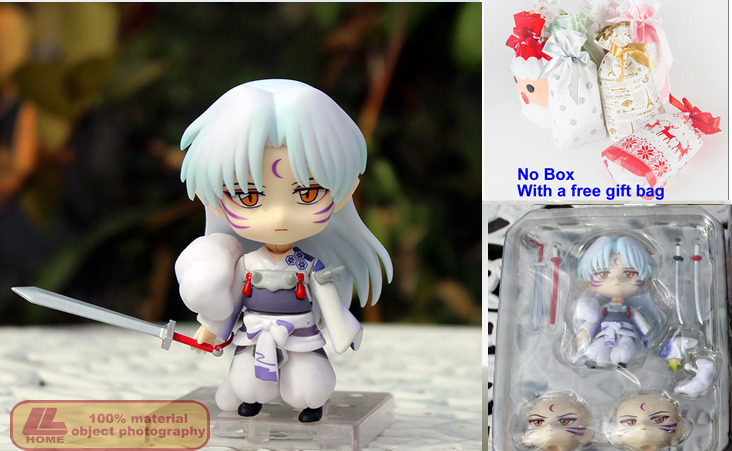 Anime InuYasha Sesshomaru Big Head 1514 Cute Face change Action Figure Toy Gift