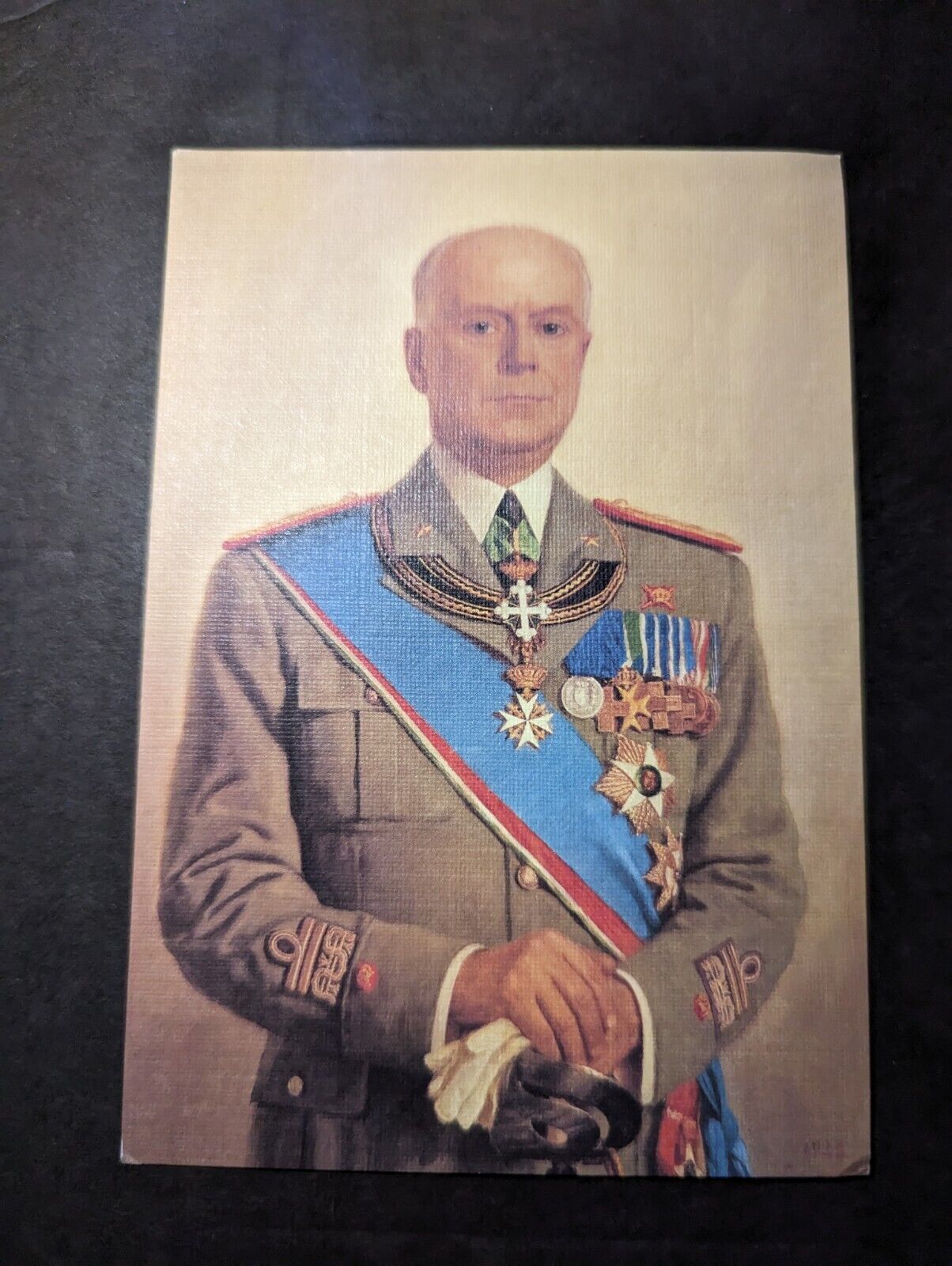 Mint 1943 Italy Military Postcard Commander General of the Carabinieri Army