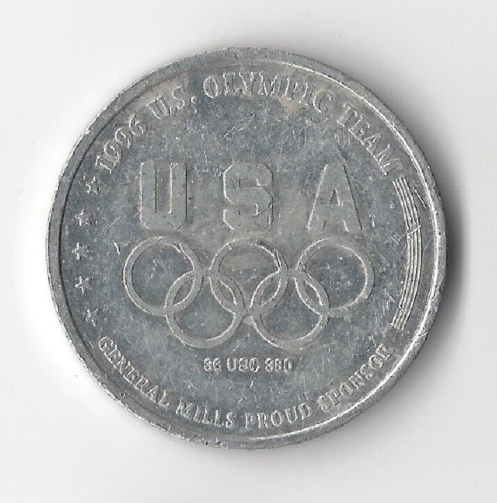 1996 ATLANTA USA OLYMPICS GENERAL MILLS SPONSOR ATHLETICS COIN