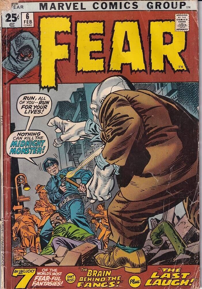 40412: Marvel Comics FEAR #6 VG- Grade