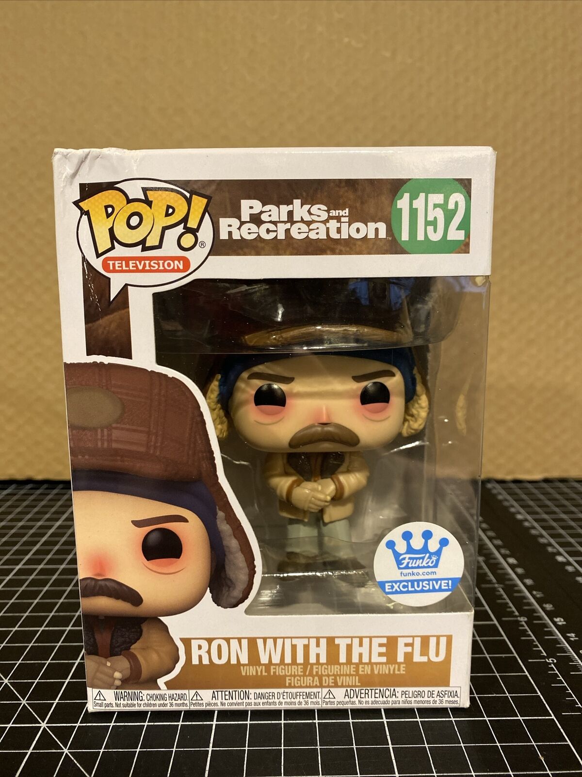 Funko Pop Ron with the Flu #1152 Shop Exclusive Damaged w/ Protector