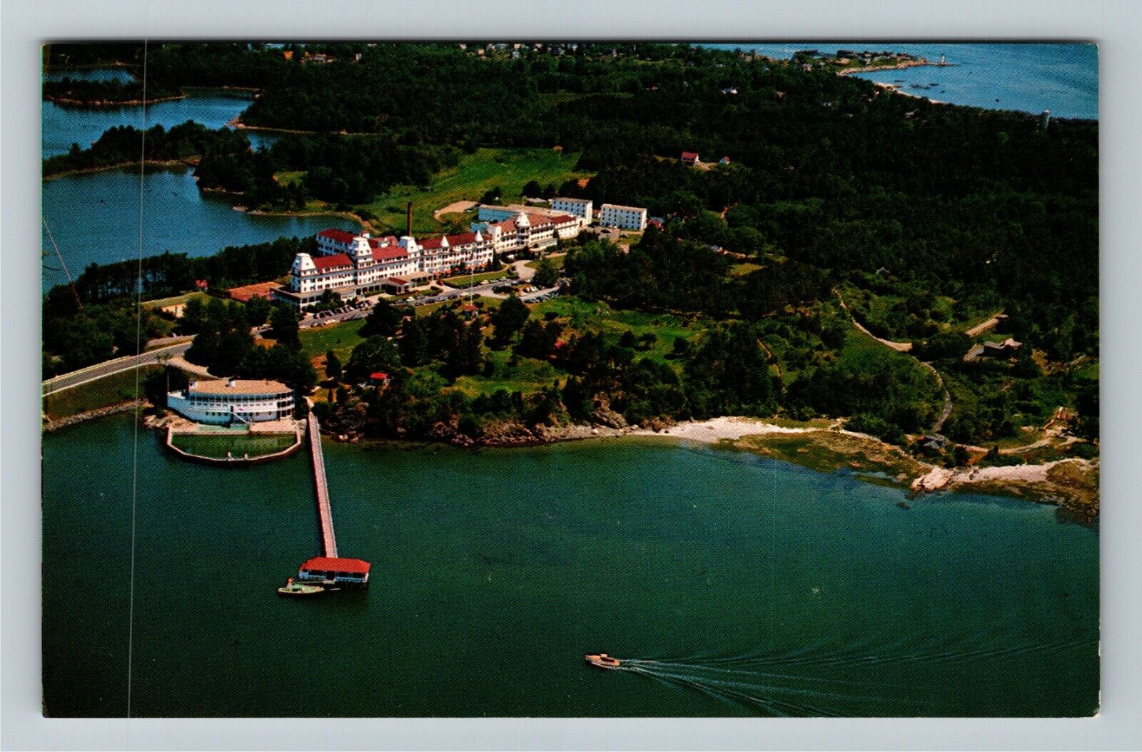 Portsmouth NH-New Hampshire, Aerial Wentworth-By-The-Sea Resort Vintage Postcard