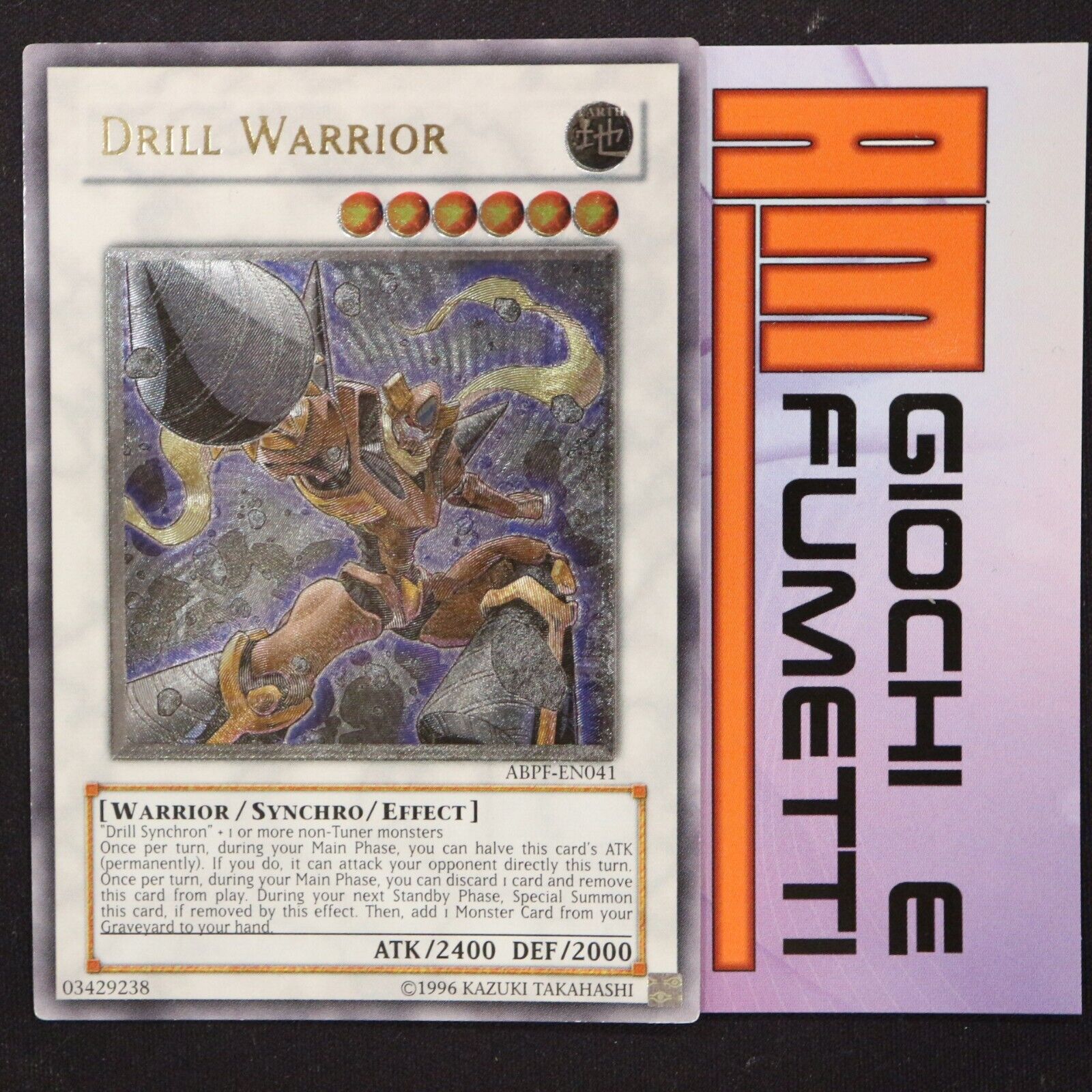 DRILL WARRIOR in English YUGIOH Rare ULTIMATE yu-gi-oh FOR REAL COLLECTORS