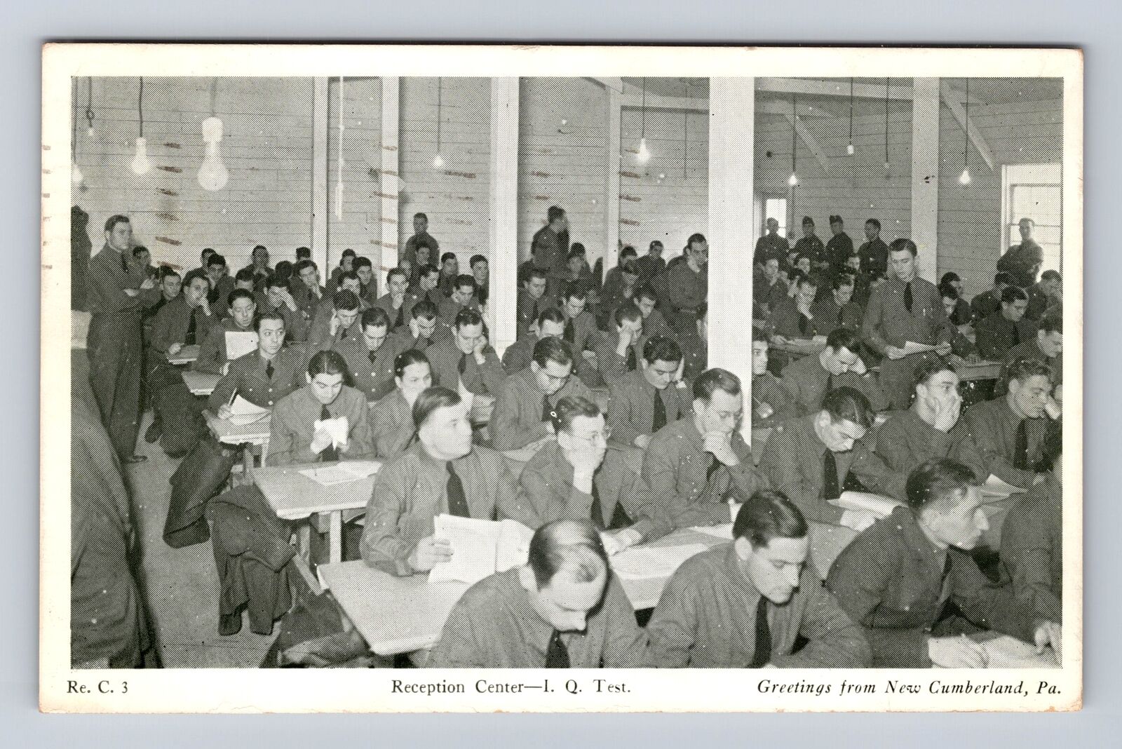 New Cumberland PA-Pennsylvania Reception Center, IQ Test, Vintage c1941 Postcard