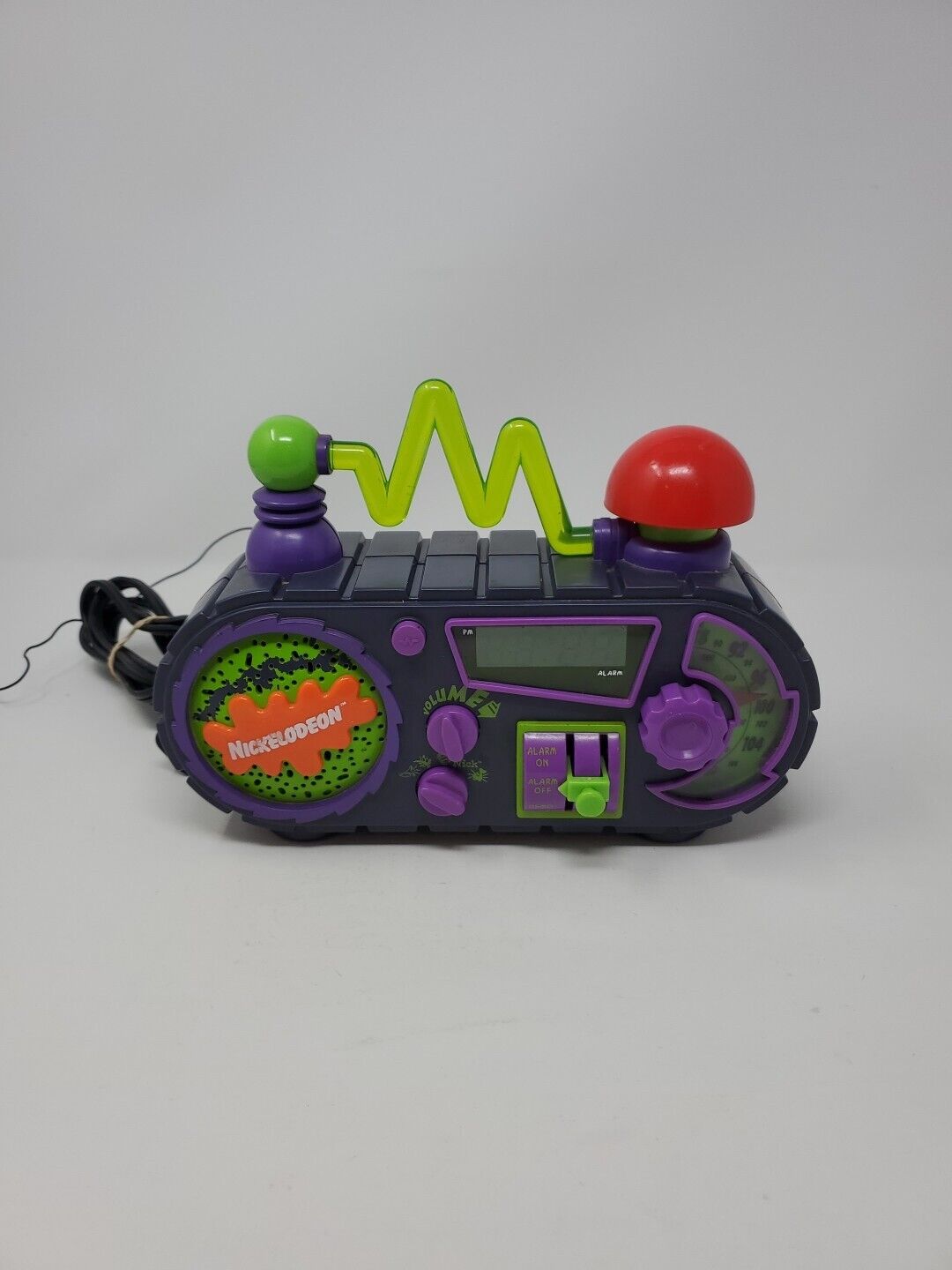 Vintage Nickelodeon Time Blaster Rise & Slime Alarm Clock Radio Tested 1995