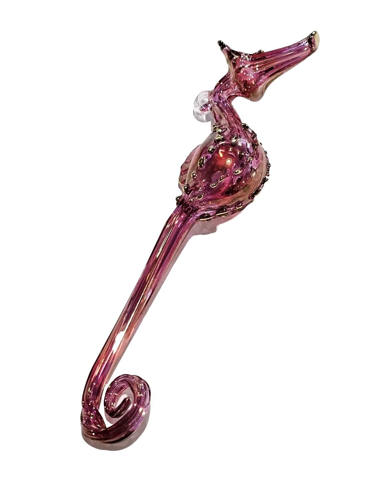 Egyptian Hand Blown Glass SEAHORSE Ornament MADE IN EGYPT