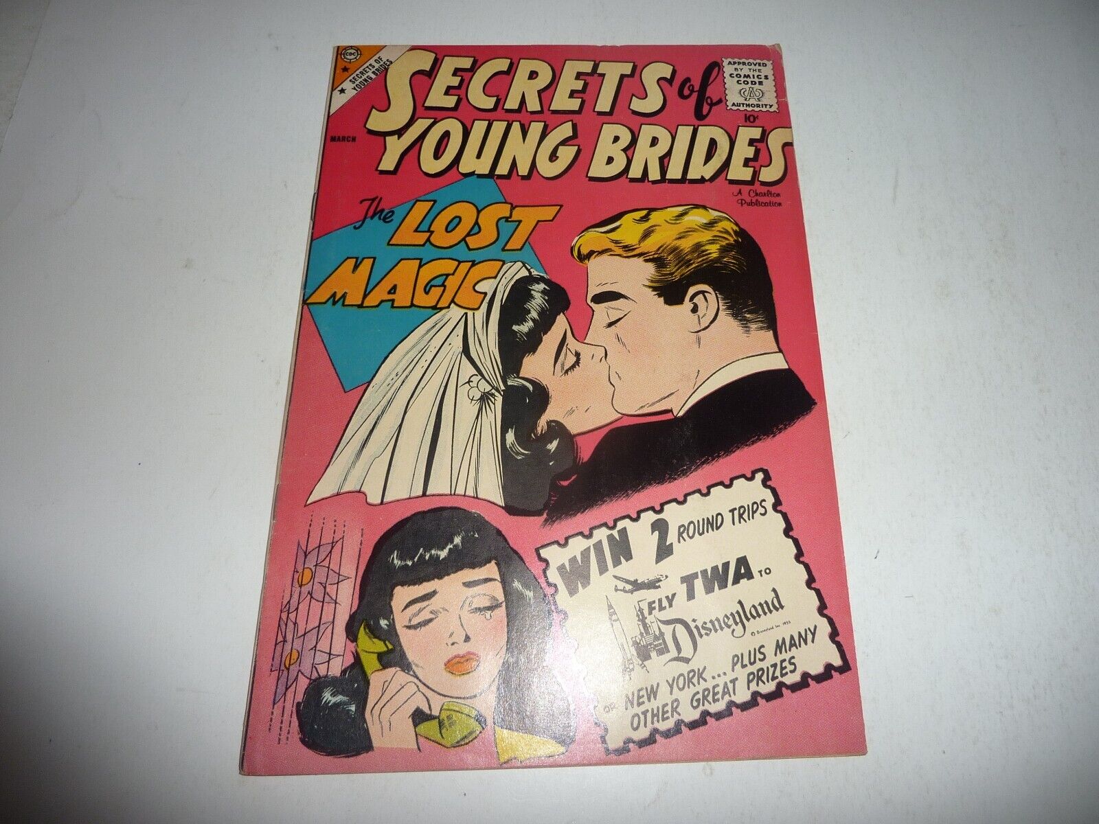 SECRETS OF YOUNG BRIDES #18 Charlton 1960 Romance Comic VG/FN 5.0