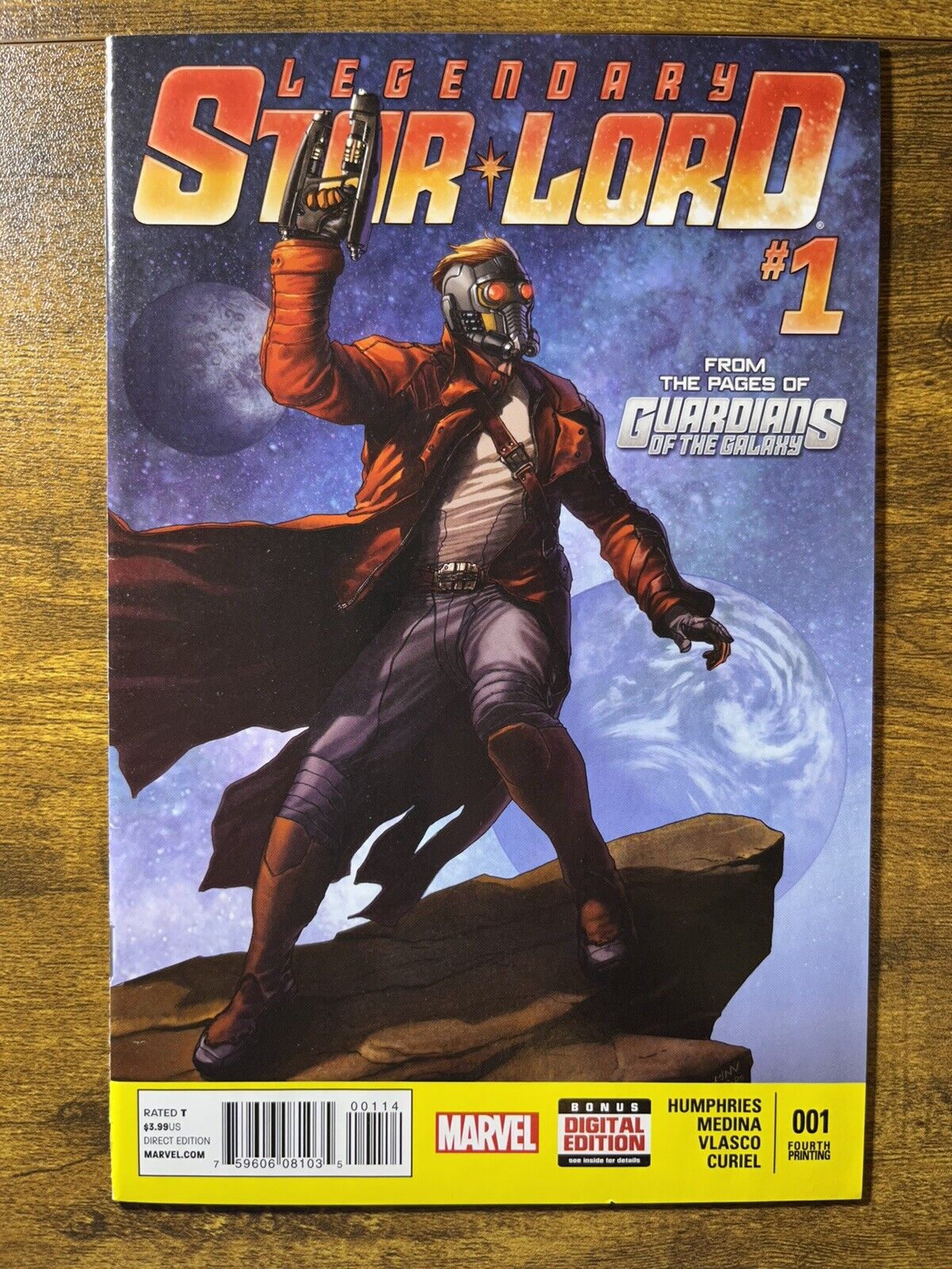 LEGENDARY STAR-LORD 1 RARE 4TH PRINT VARIANT 1ST CAMEO APP OF CAPTAIN VICTORIA