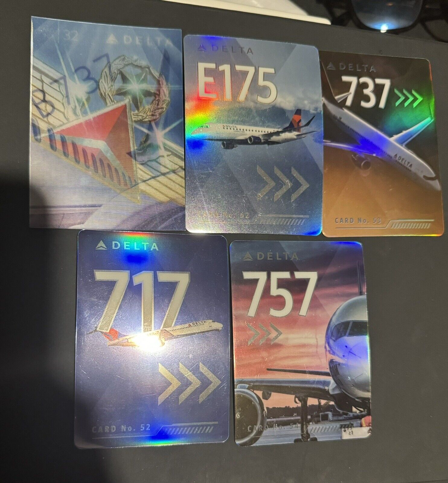 delta airlines trading cards Set Of 5 #32