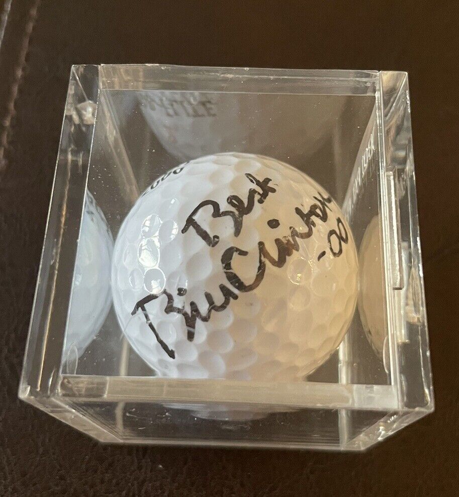 President Bill Clinton Signed Autographed Golf Ball with Certified COA