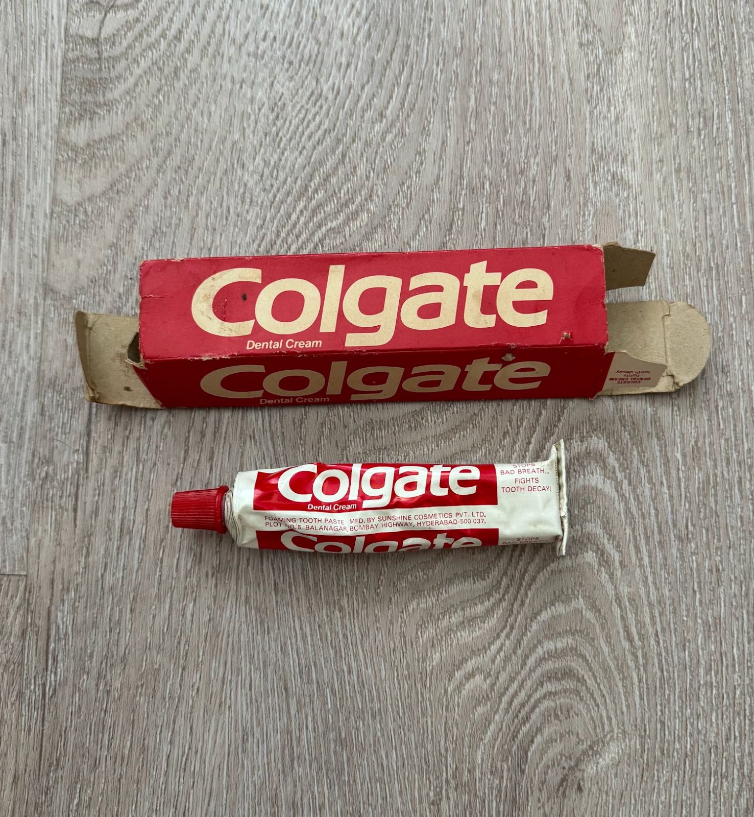 Vintage 90s Colgate Dental Cream Toothpaste from India NOS