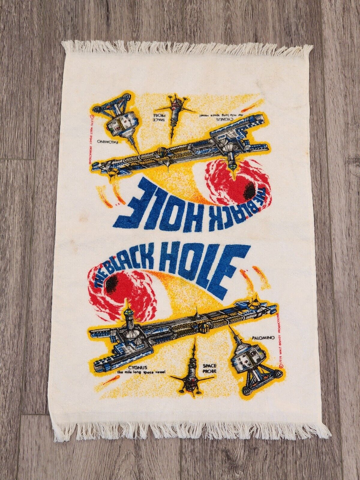 VTG The Black Hole 1979 Towel Disney 