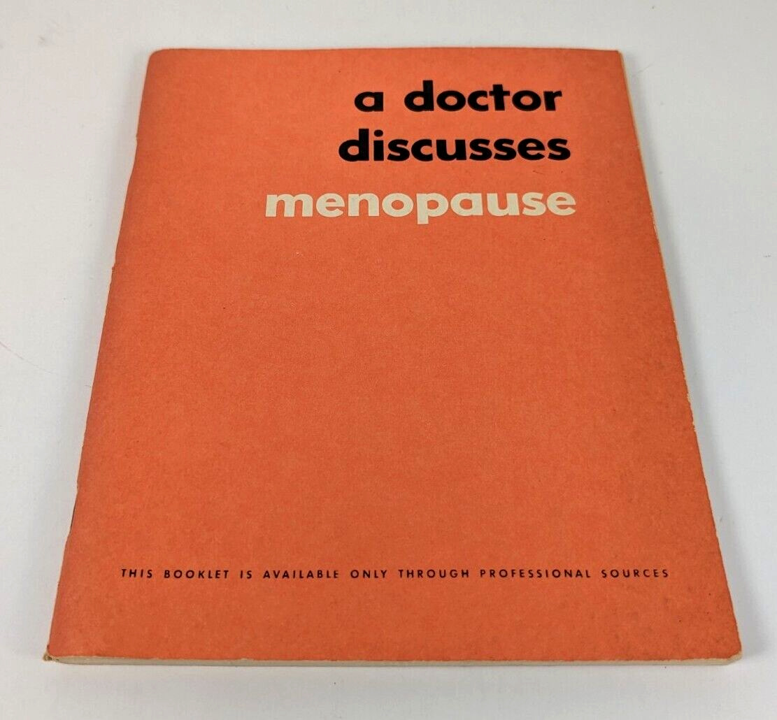 Doctor Discusses Menopause Booklet 1959 G Lombard Kelly Vintage Medical Advice