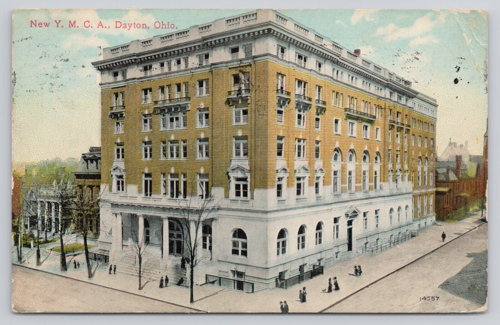 Dayton Ohio OH YMCA Building Vintage 1909 Postcard