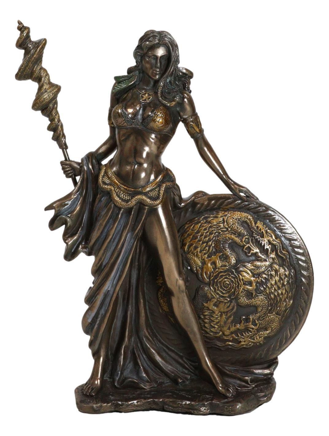 All Mother Goddess Frigga Holding Spear And Shield Statue Norse Asgard Wife Odin