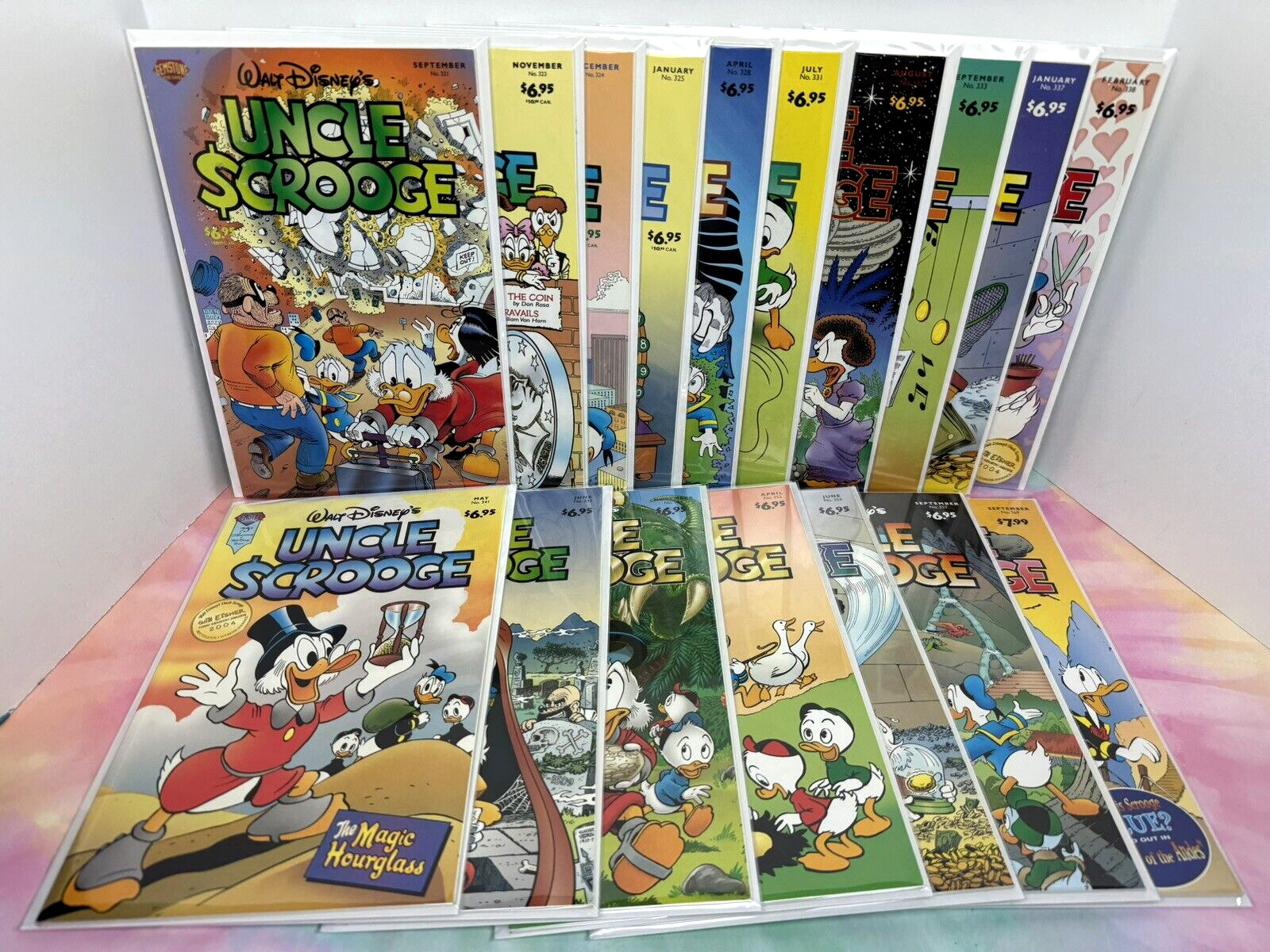 Lot of 17 Gemstone Walt Disney's Uncle Scrooge Prestige Edition Comic Books 2003