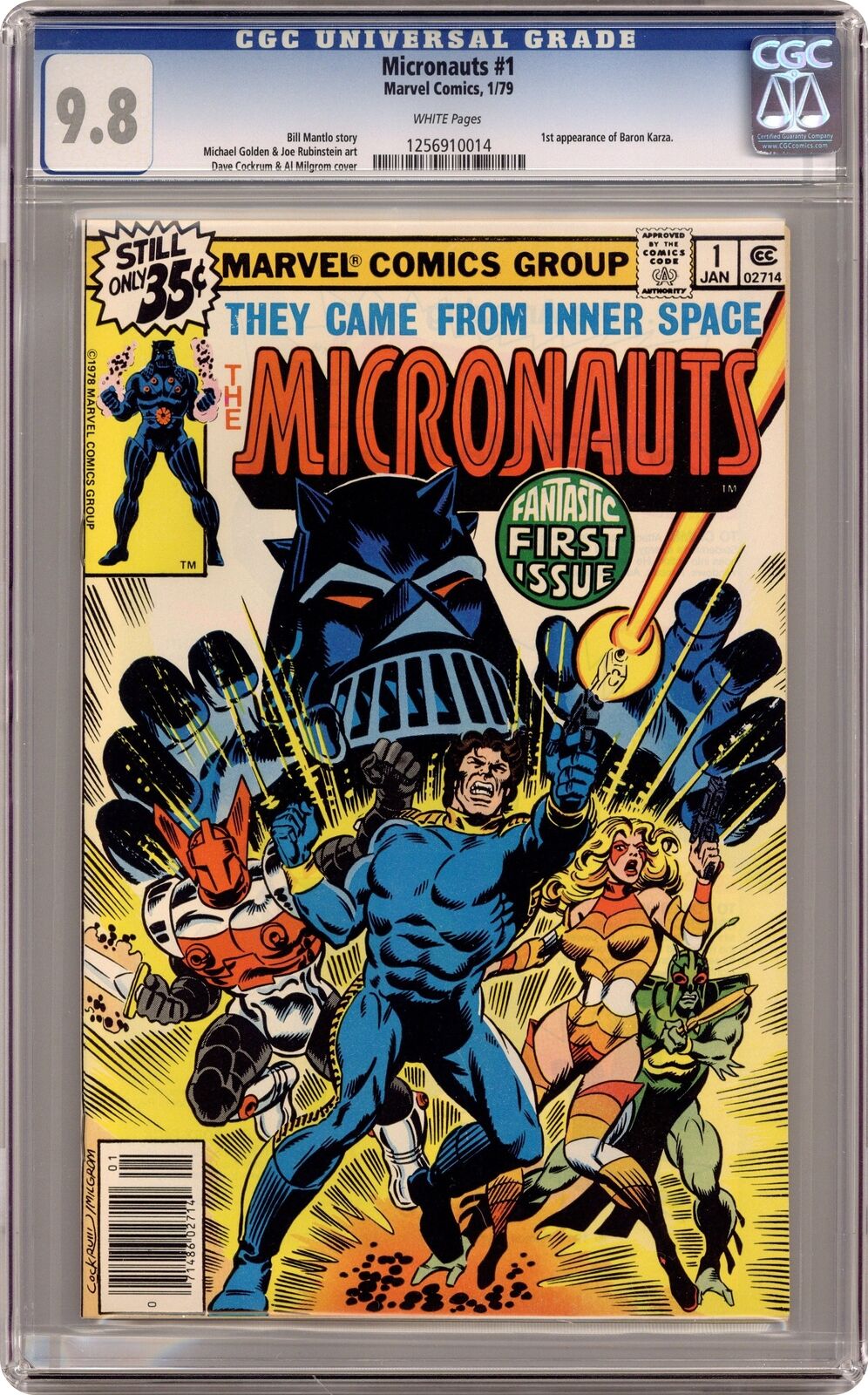 Micronauts #1 CGC 9.8 1979 1256910014