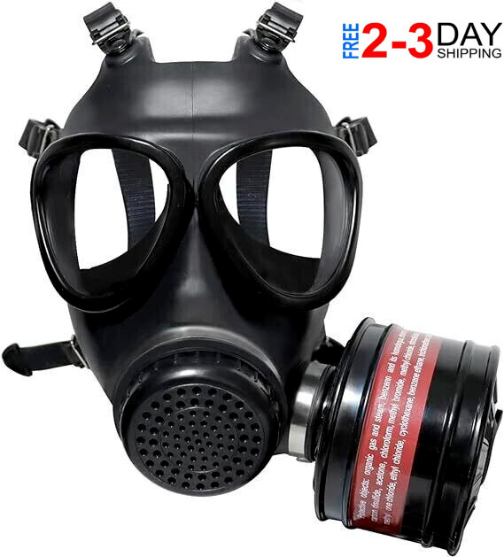 Gas Masks Survival Nuclear and Chemical, Respirator Mask with Filters for Asbest