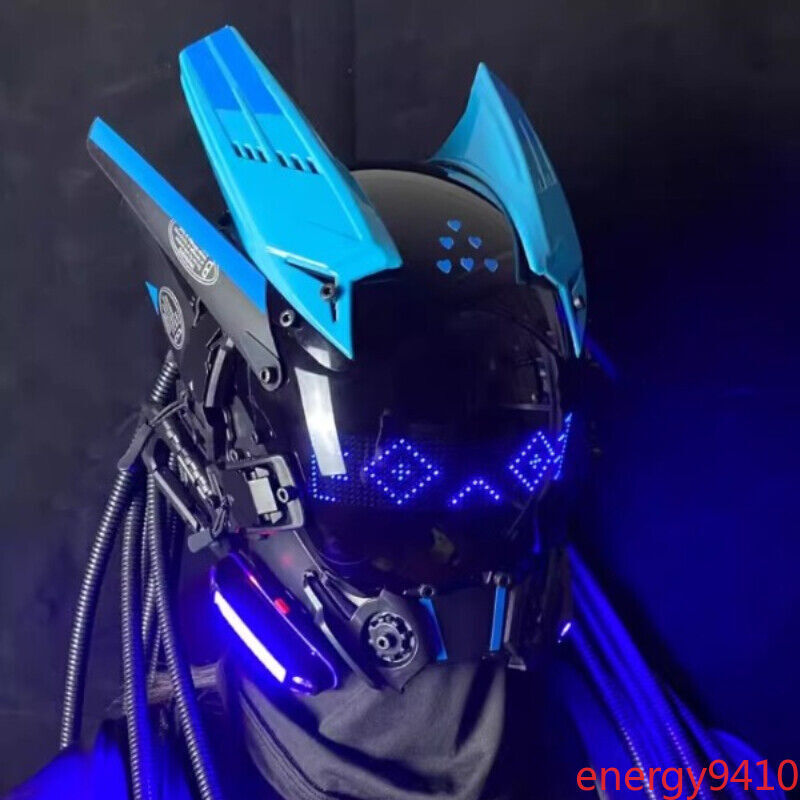 Cyberpunk Mask Luminous Character Screen Mask Cos Mobile Phone Control Halloween