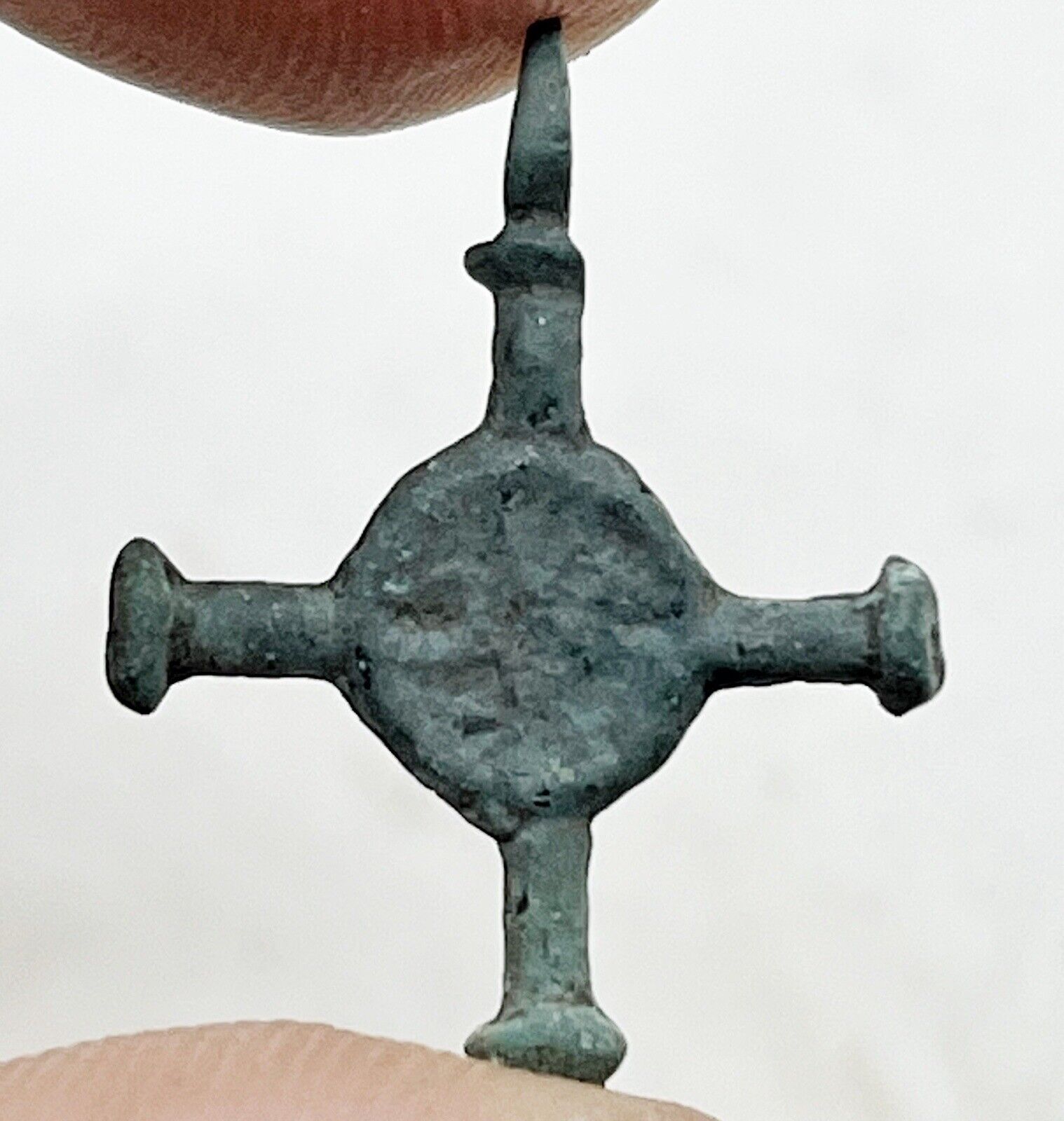 RARE Authentic Medieval Crusader Bronze Cross Artifact Circa 1095-1492 AD _ D