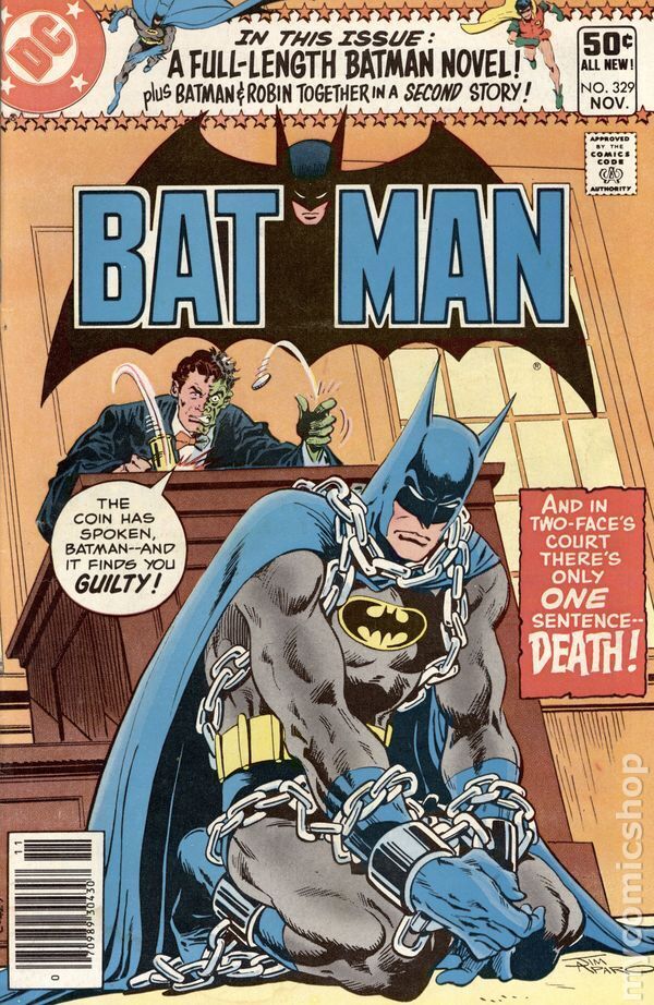 Batman #329N VG- 3.5 1980 Stock Image Low Grade