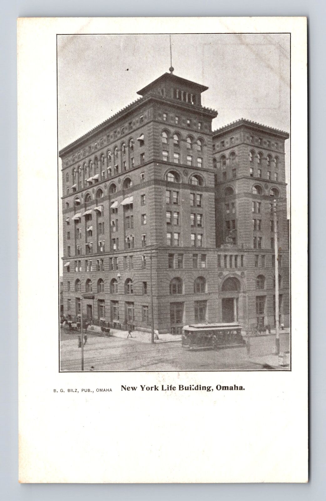 Omaha NE-Nebraska, New York Life Building, Antique, Vintage Souvenir Postcard