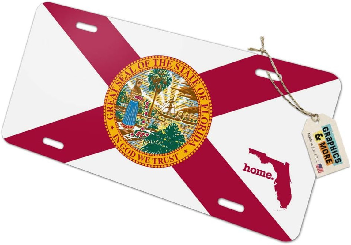 Florida FL Home State Novelty Metal Vanity License Tag Plate