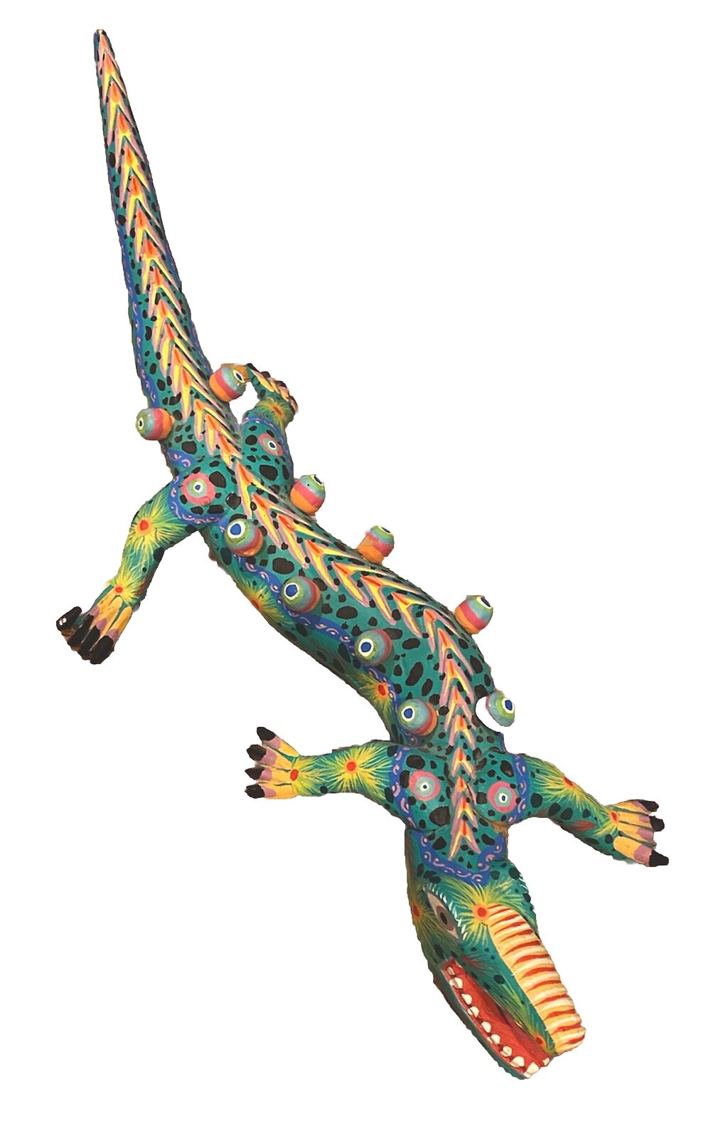 Vintage Wooden Lizard Folk Art