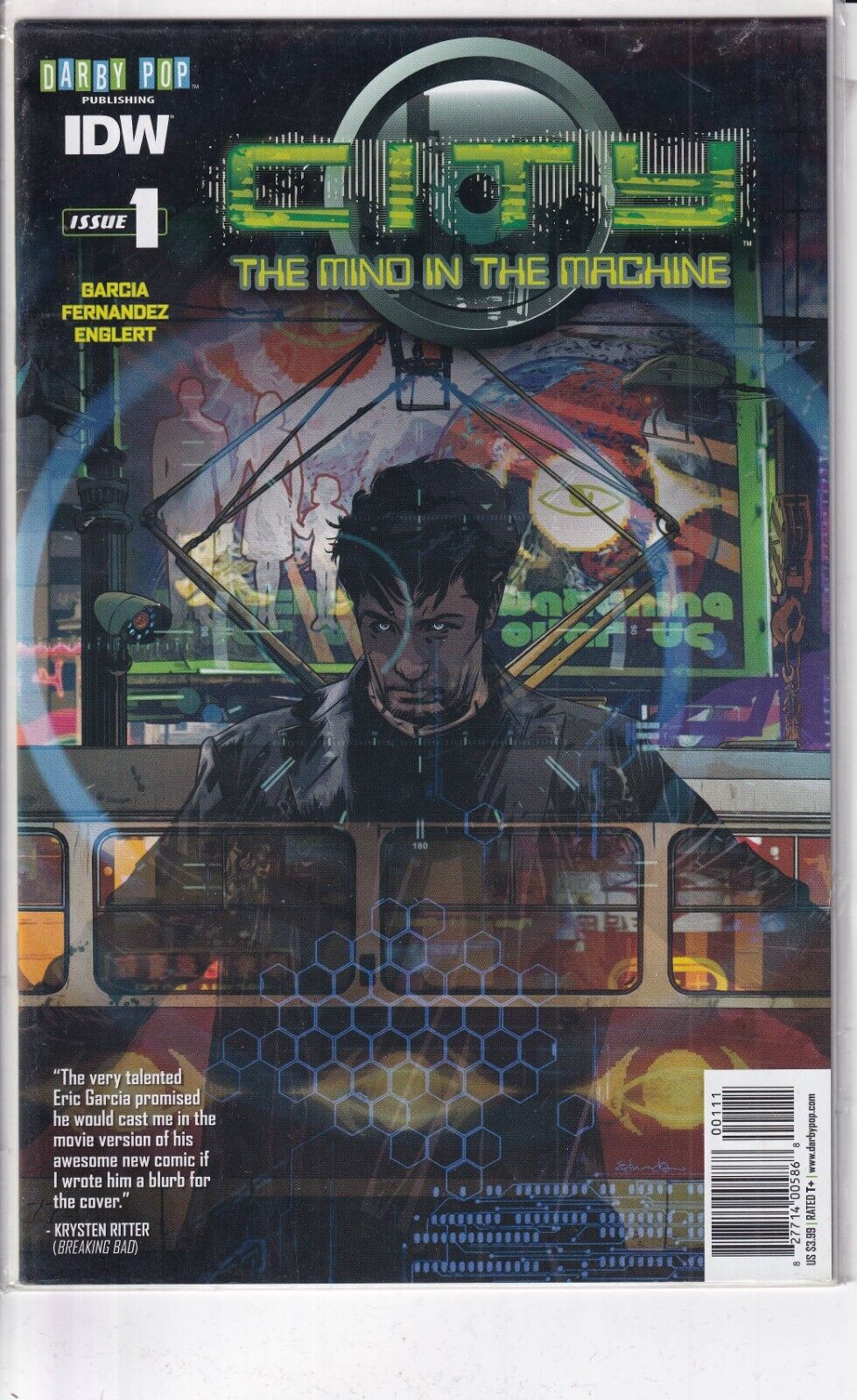 37930: IDW CITY: THE MIND IN THE MACHINE #1 VF Grade