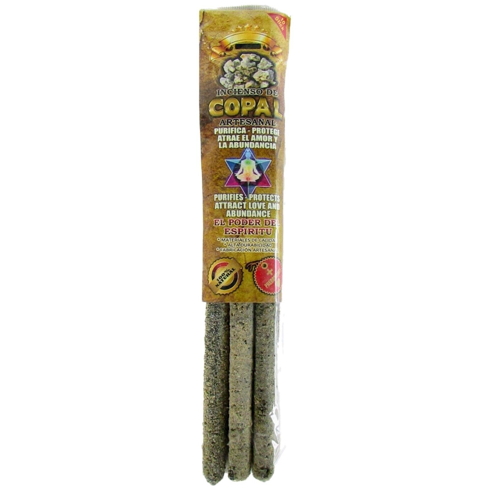 White Copal XL Incense Sticks Smudging / Copal Blanco en Varas de Incienso XL