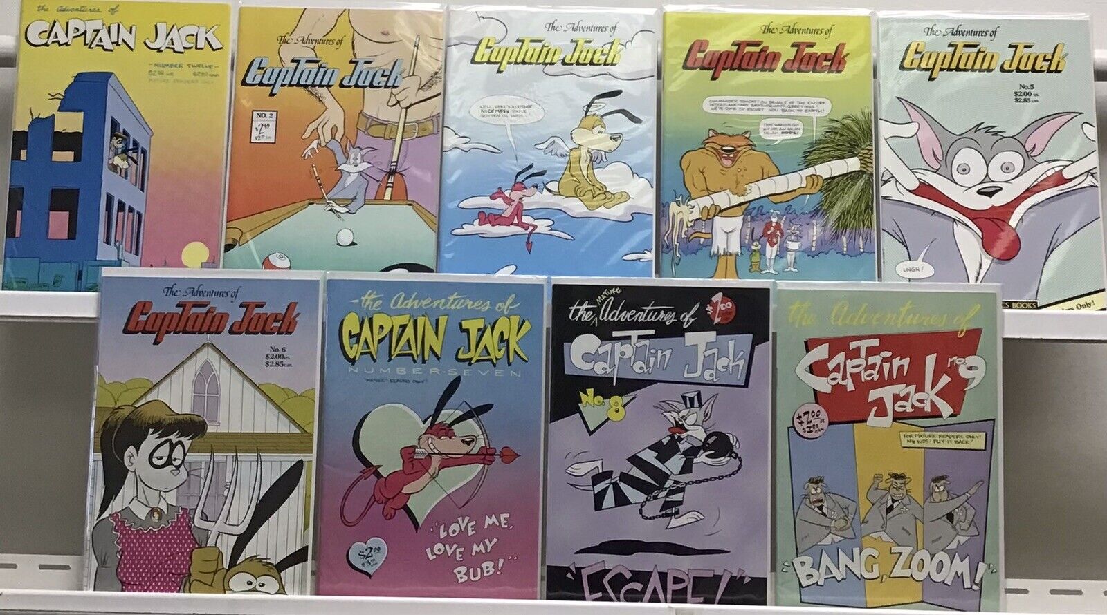 Fantagraphics Books Adventures Of Captain Jack Lot Of 9 Comics