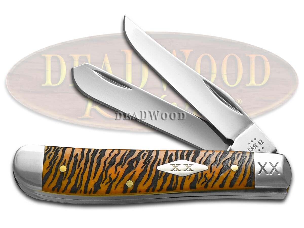 Case XX Knives Mini Trapper Tiger Stripe 12543TS Stainless 1/500 Pocket Knife