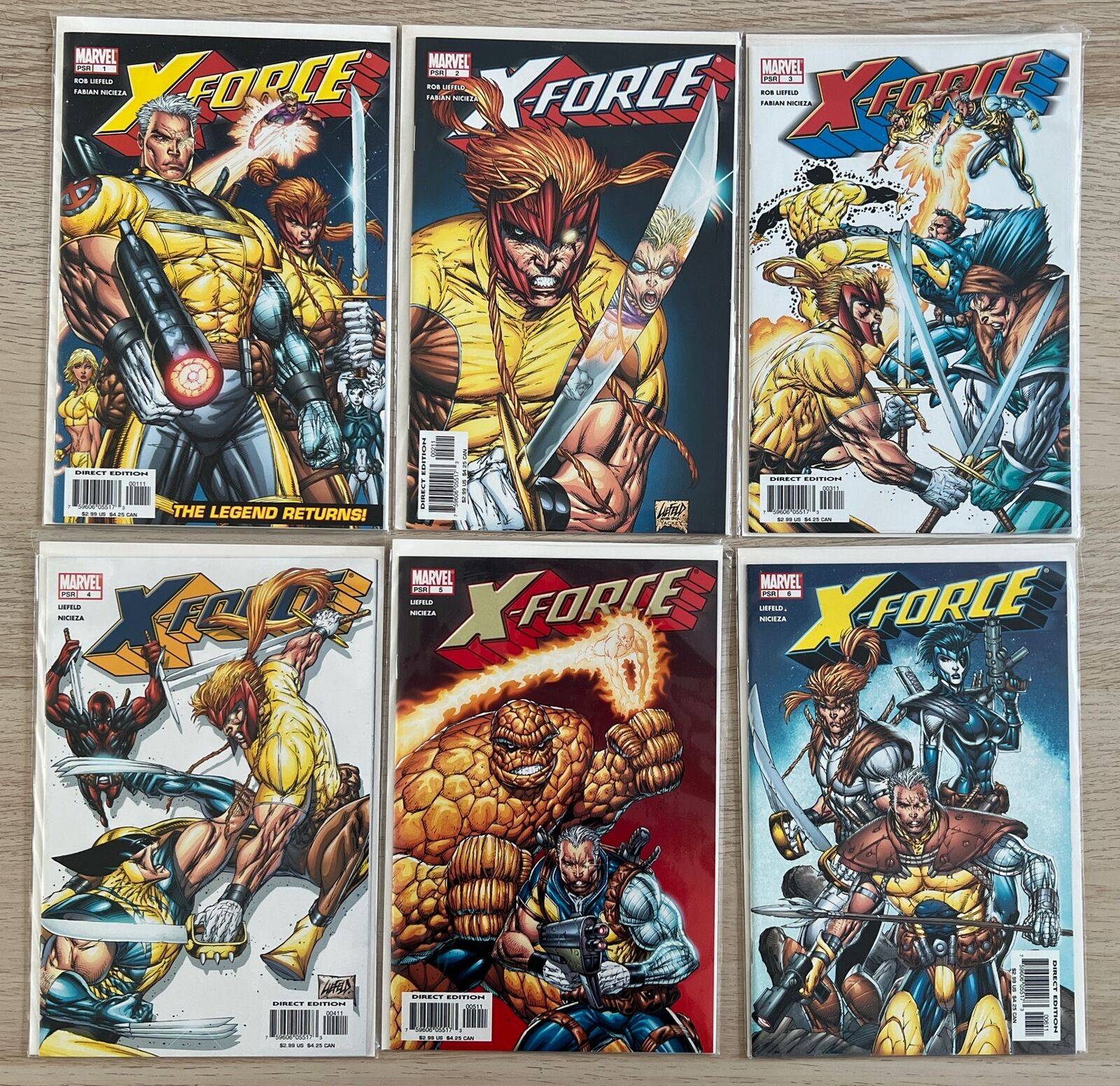 Marvel Comics X-Force (2nd Series) Series Collection Issues #1-6  2004