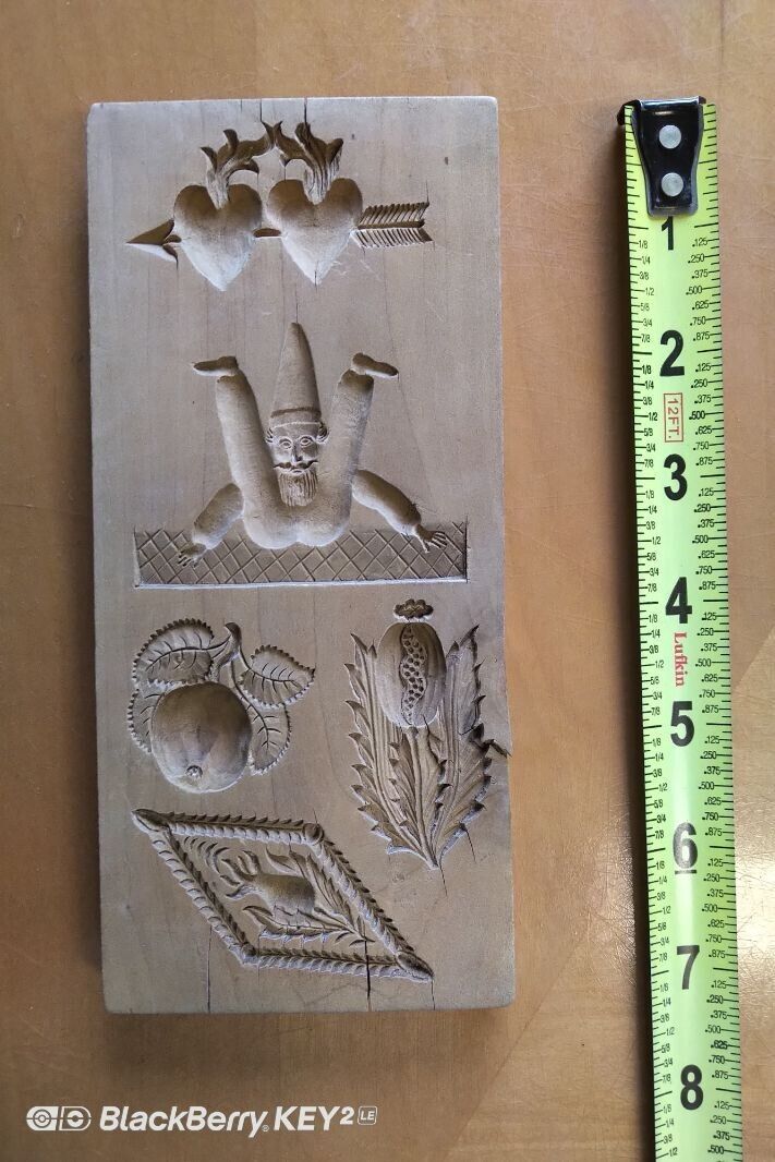 Antique Gingerbread Mold Speculaas Speculoos Springerle Cookie Mold Board Press