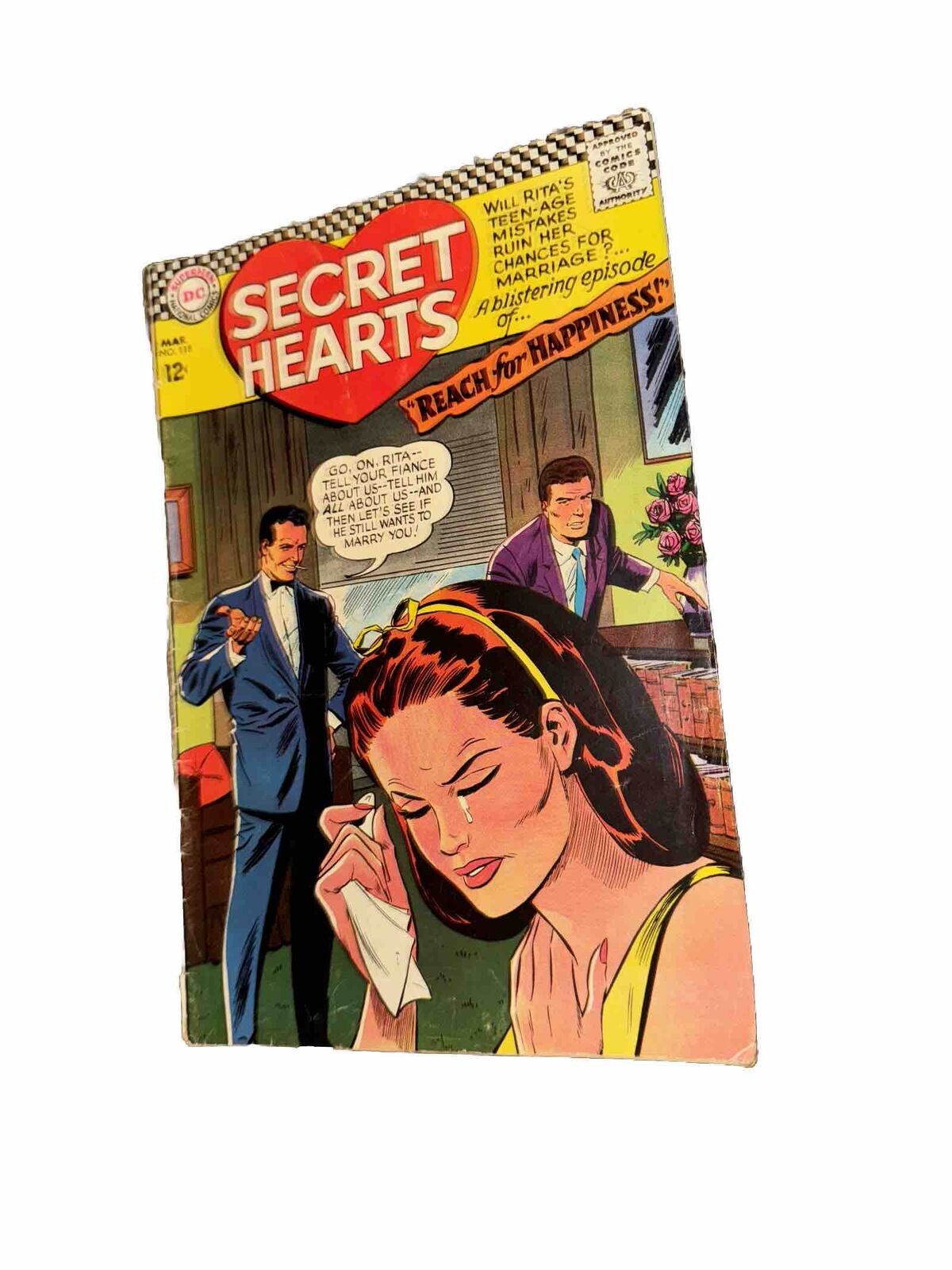 DC Secret Hearts #118 Silver Age 1967 Teen Love Romance Comic Book