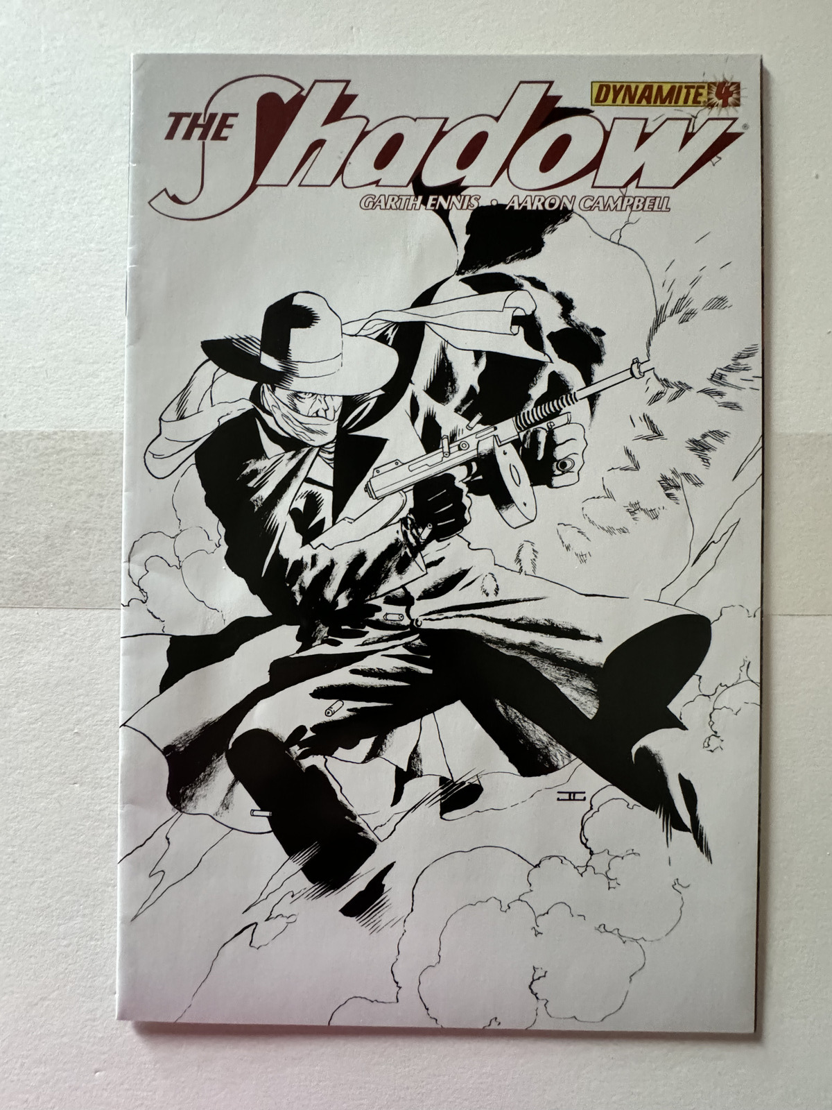 The Shadow #4 Sketch Variant 1st Print Unread Never Opened 1:100