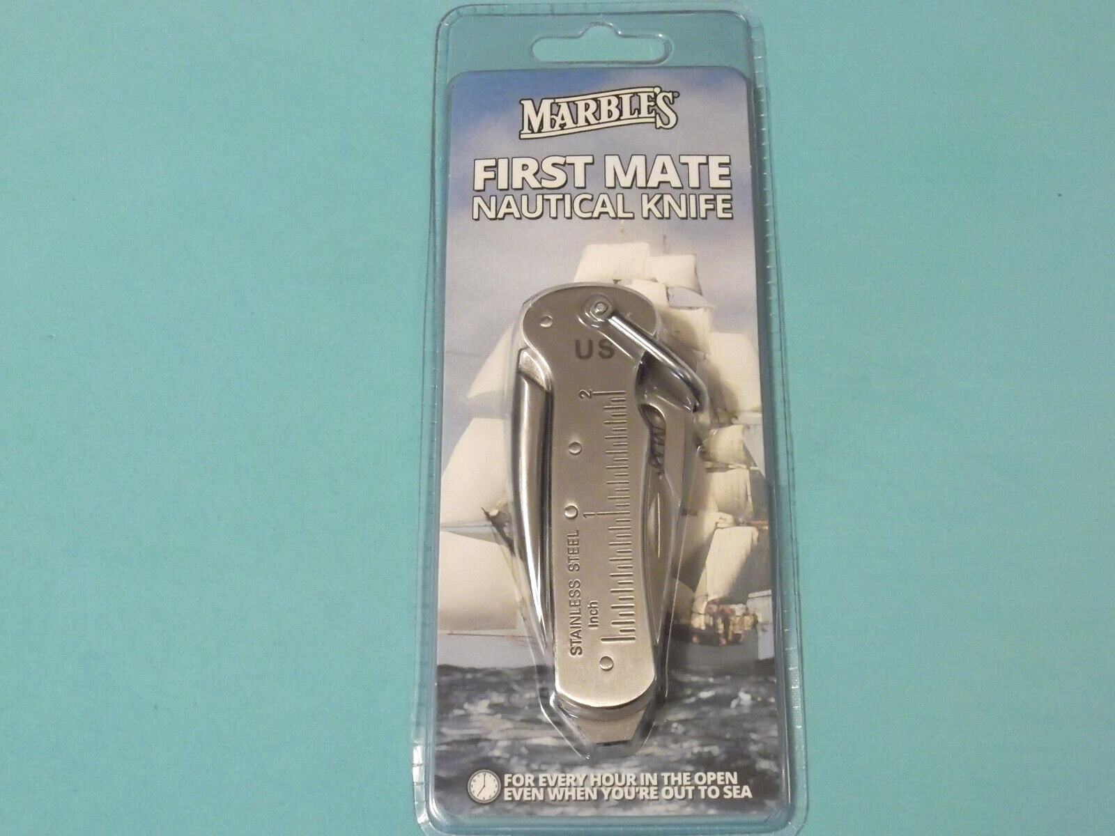 Marbles MR405 FIRST MATE NAUTICAL KNIFE Stainless Marlin Spike 3 3/4\
