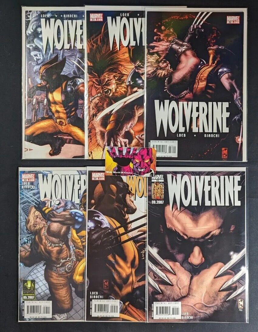 Wolverine #50-55 Evolution Complete Story Set 6 books Marvel