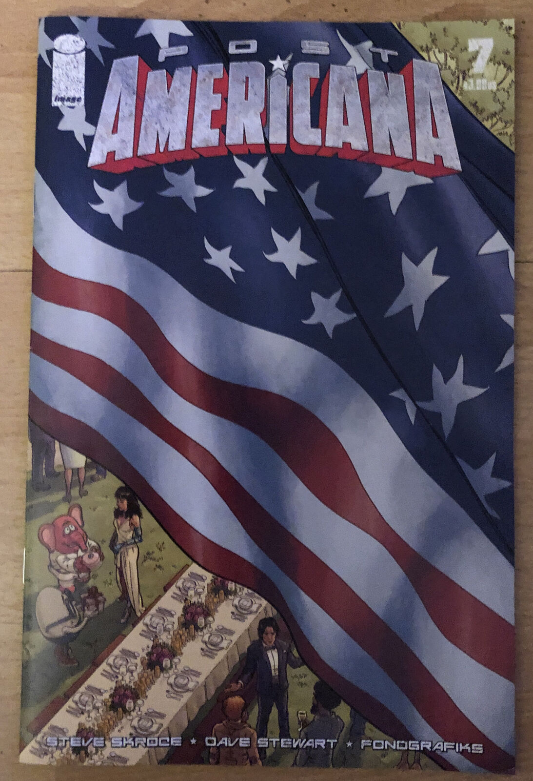 2021 Image Comics Post Americana 7; Steve Skroce Story & Art; Saga Preview Ad NM